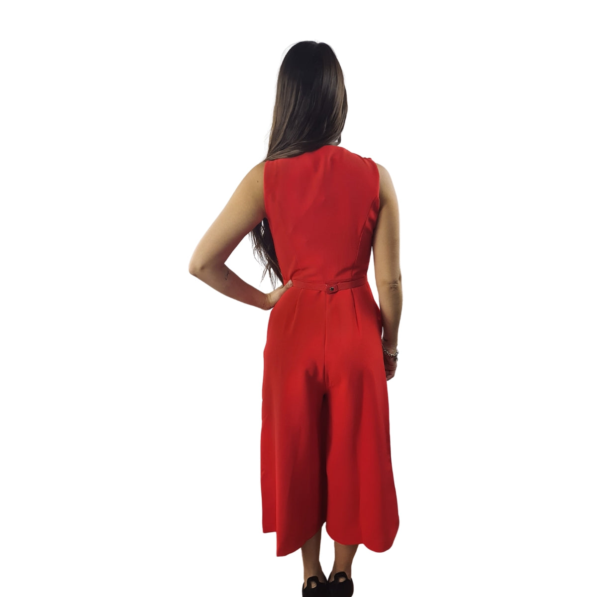 Entero Vero Moda Rojo Style LANCE 3/4 WIDE CATSUIT(PM)