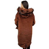 Parka Vero Moda Marron Style CHOICE PATCH 3/4 DOWN COAT-OR