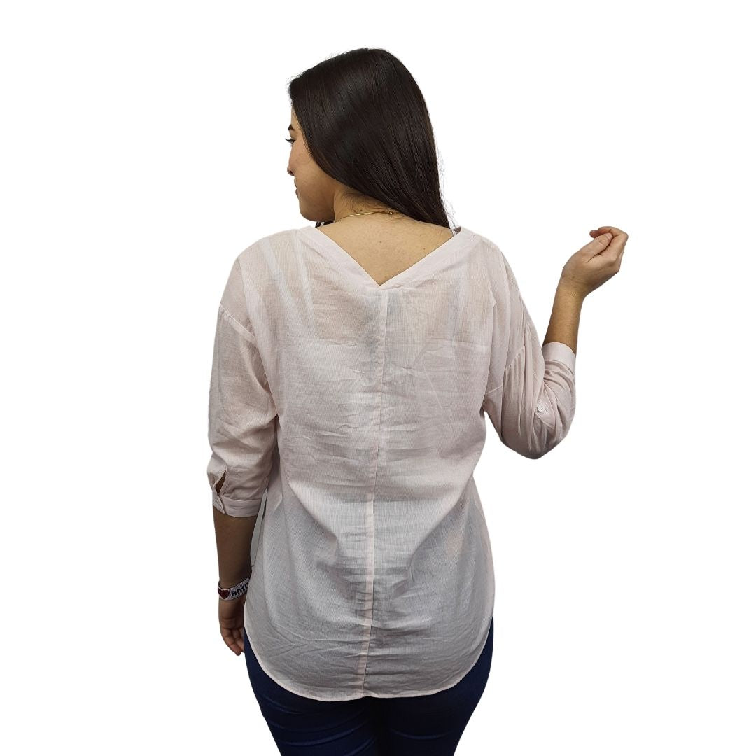 Blusa Vero Moda Rosado Claro Style MARK 3/4 TOP(TP)