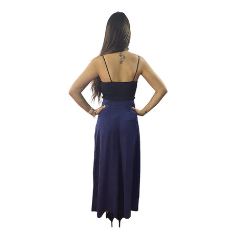 Pantalon Vero Moda Azul Oscuro Style SOFT 7/8 LOOSE PANTS(TP)