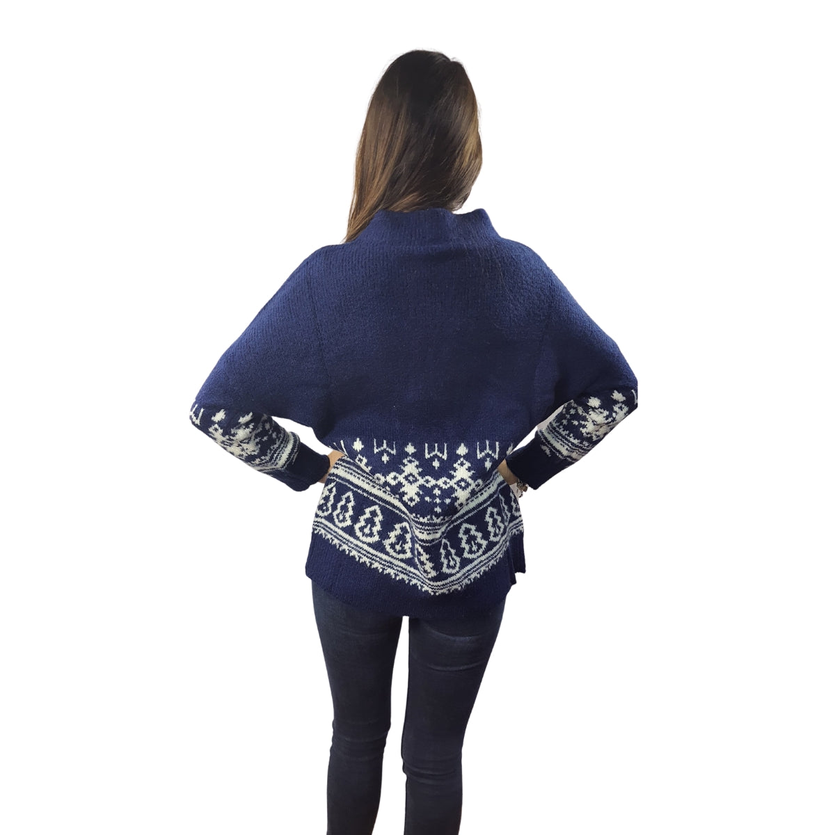Sweater Vero Moda Azul Oscuro  Style LENA L/S KNIT(BN-EC-2)