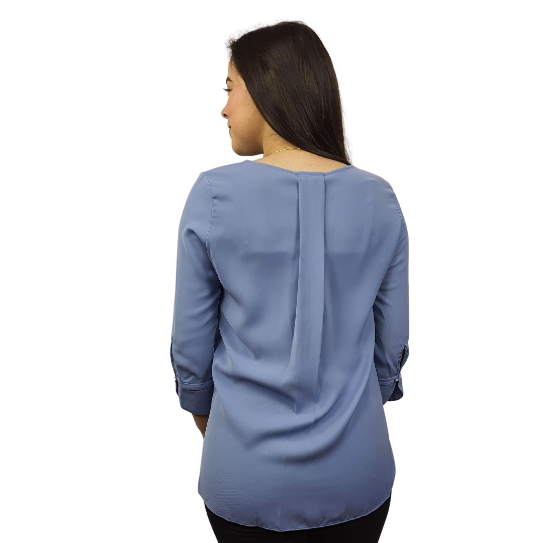 Blusa  Vero Moda Gris Azulado Style EILEEN 3/4 TOP(VMC-TP)