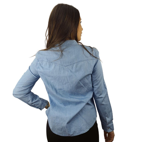 Camisa Veromoda Azul  Style BOAT L/S DENIM SHIRT(RN)