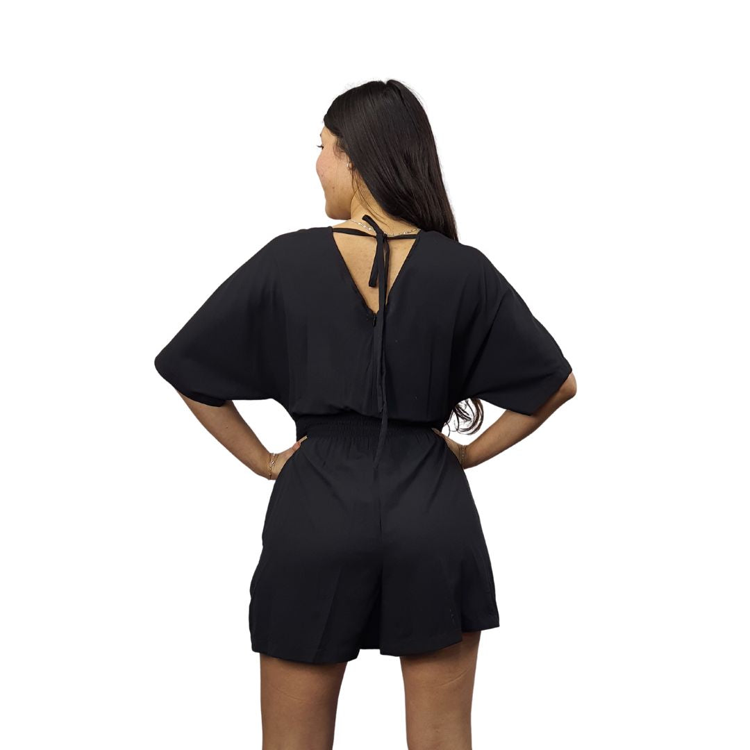 Jardinera Short Vero Moda Negro Style BONDY SOLID CATSUIT SHORTS(CR)