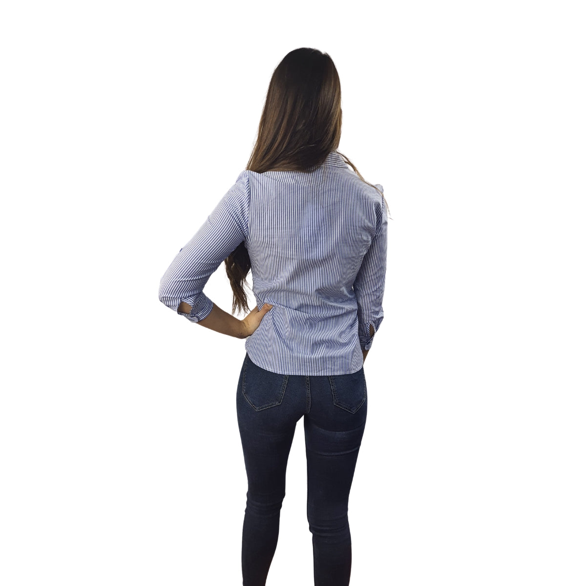 Blusa Vero Moda Azul  Style PHILOSOPHY STRIPE 3/4 SHIRT(HH)