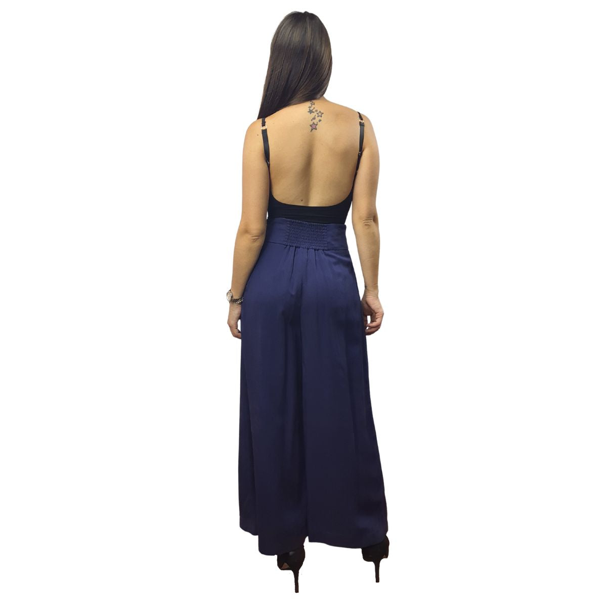 Pantalon Vero Moda Azul Oscuro Style ARIA SOFT 9/10 LOOSE PANTS(VMC-NC)