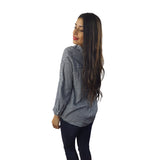 Blusa Vero Moda Negro Style SPAISH 3/4 SHIRT(NN)