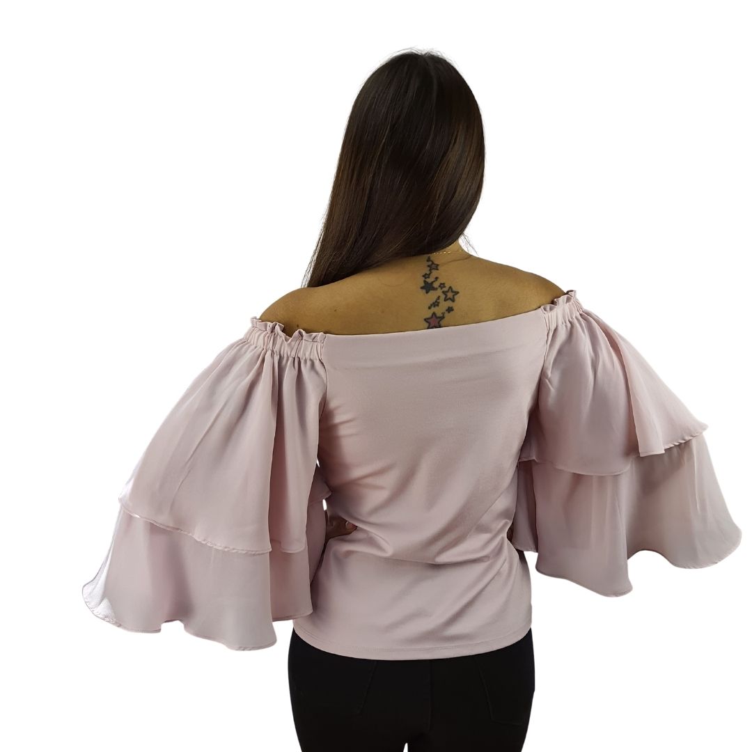 Blusa Vero Moda Rosa Vieja Style FLORE 44654 JERSEY TOP(VMC-NC)