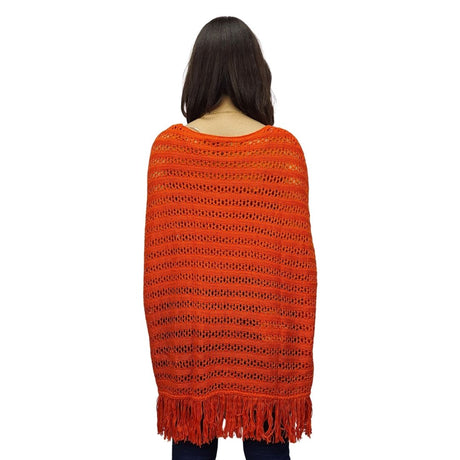 Poncho  Vero Moda Naranja  Style PENNY S/S KNIT(TP-EC-3)