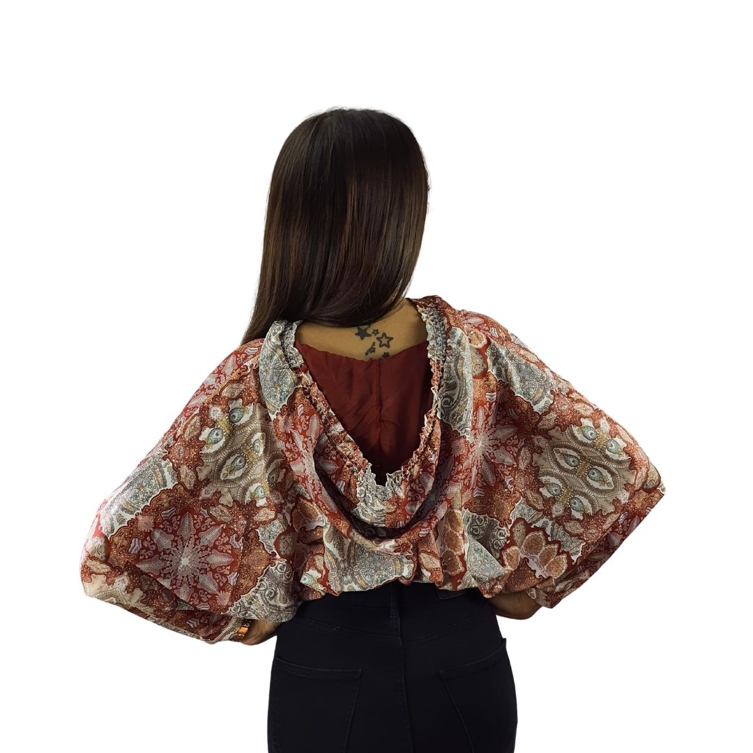 Top Vero Moda Terracota Style SPIRAL L/S TOP(BJ)