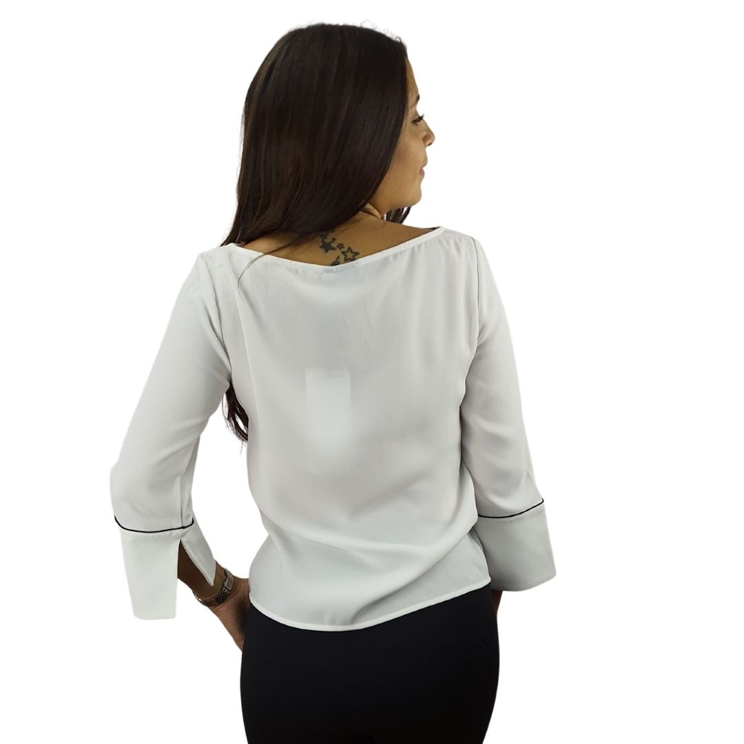 Blusa Vero Moda Blanco Style JOYCE 3/4 TOP(SL)