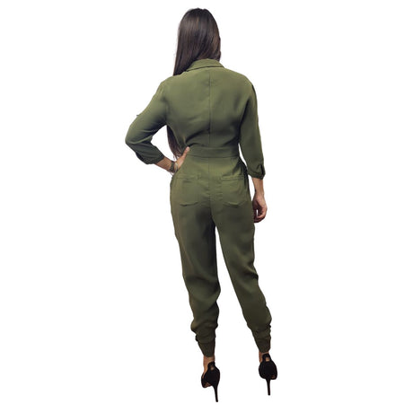 Entero Vero Moda Verde Style HONEYMOON ZIPPER CARROT CATSUIT(NL)