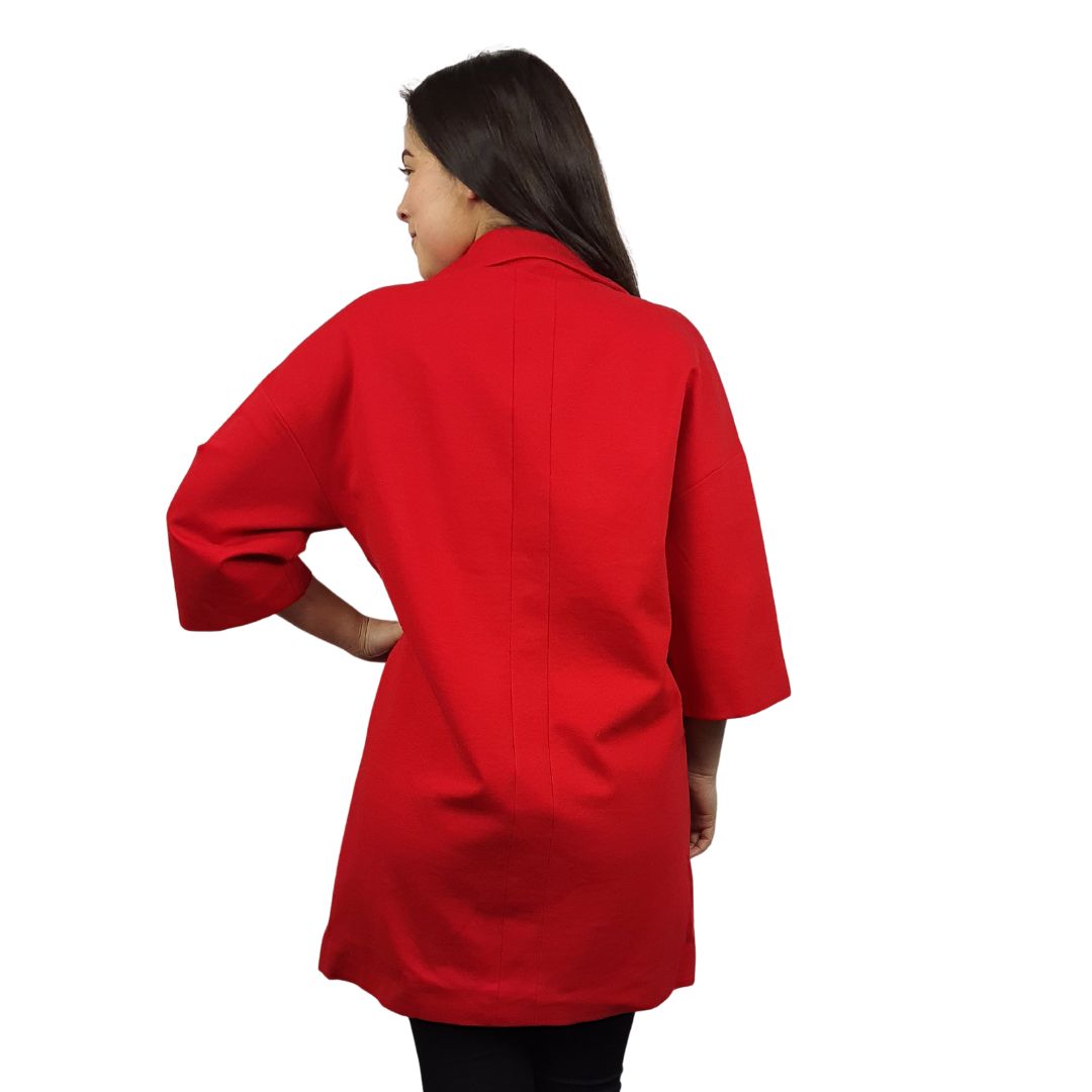 Blazer Vero Moda Rojo Style PENNY 7/8 SWEAT COAT(RN)