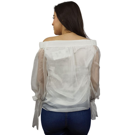 Blusa Vero Moda Blanco Style VIVIAN L/S WOVEN TOP(VMC-DR)