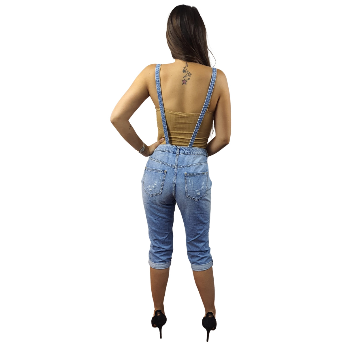 Pescador Vero Moda Azul  Style BEAN 3/4 BOYFRIEND JEANS(NE-CT-2)