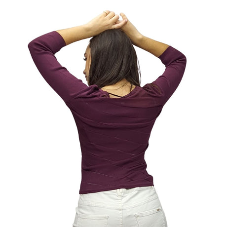 Sweater Vero Moda Morado  Style UEY L/S KNIT(VMC-UM)
