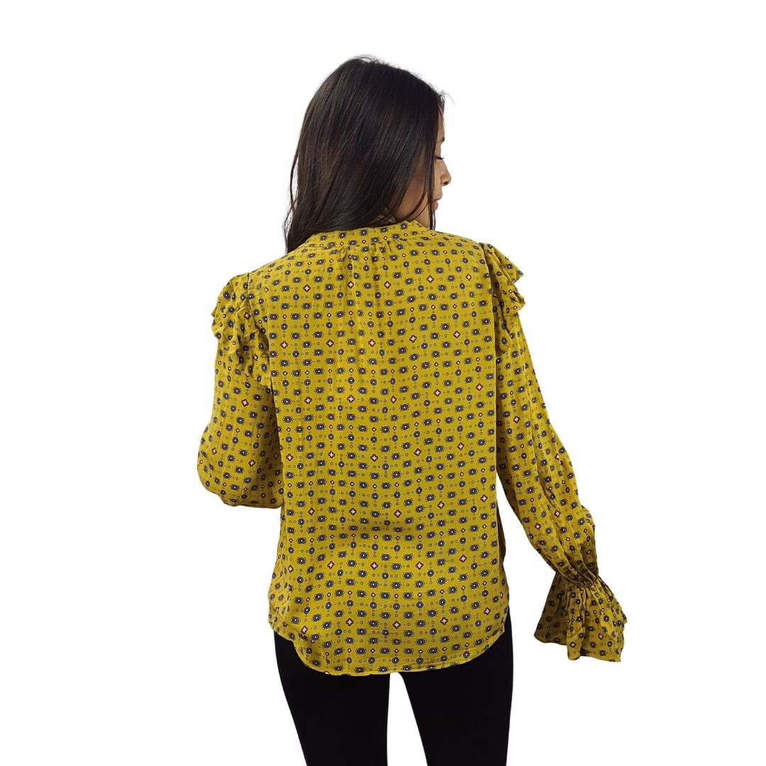 Blusa Vero Moda Amarillo Style ISSA L/S SHIRT(DR)