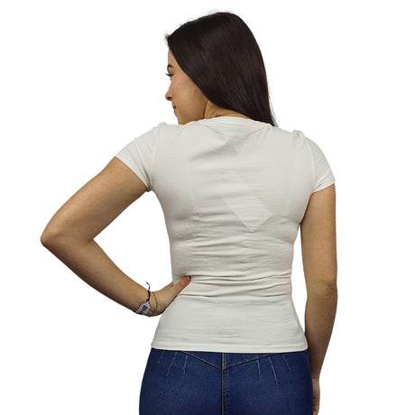 Polera Vero Moda Blanco Style GINA S/S TOP(MP)