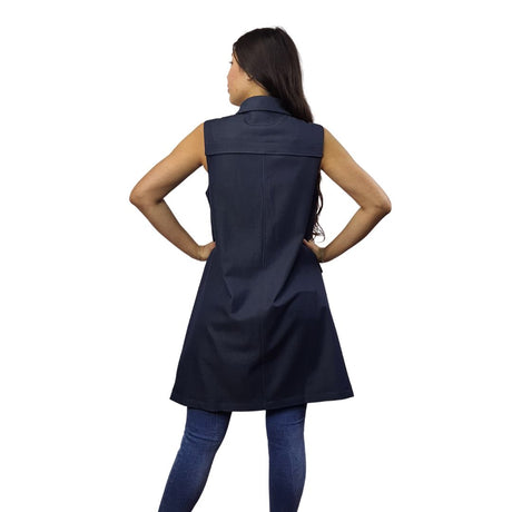 Tapado Vero Moda Azul Oscuro Style HEART DENIM DRESS(MW-CT-3)