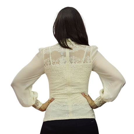 Blusa Vero Moda Blanco  Style SARA L/S TOP(VMC-BN-ET-2)