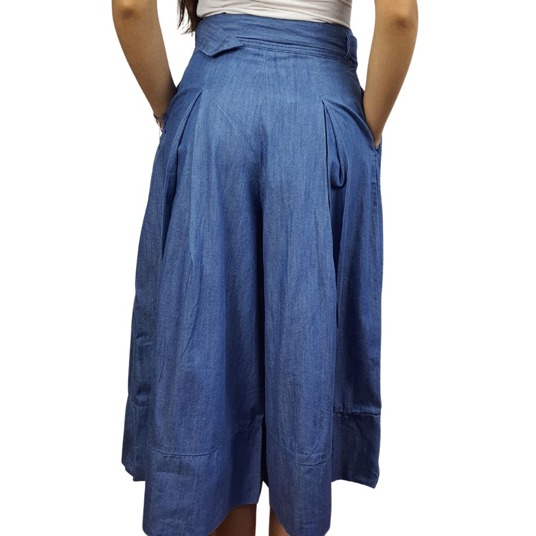 Pescador Vero Moda Azul  Style WANDER LOOSE 7/8 JEANS(BN-CT-3)