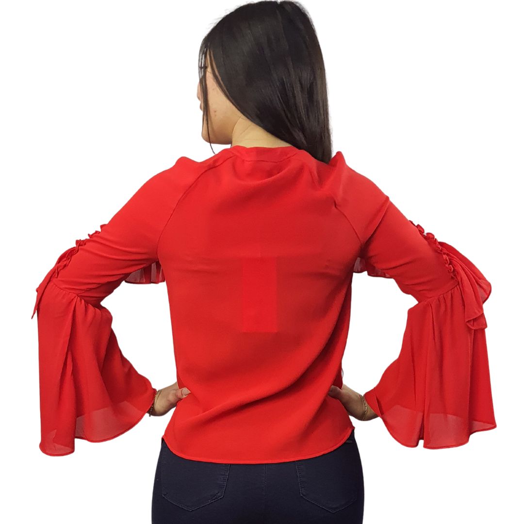 Blusa Vero Moda Rojo Style RAY L/S SHIRT(VMC-NR)