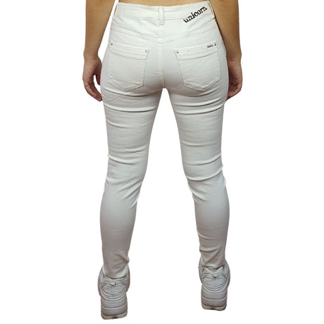 Pantalon Vero moda Blanco Style MIKE 9/10 MW X-SLIM JEANS(NC)