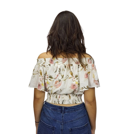 Top Vero Moda Blanco  Style SUZY CAROLINE 1/2 TOP(HH)