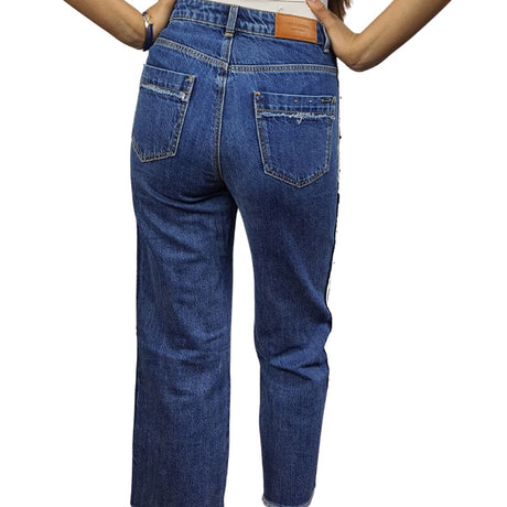 Jeans Vero Moda Azul Oscuro Style NATIONAL 9/10 MW STRAIGHT JEANS(FL)