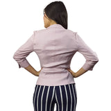 Blazer Vero Moda Rosa Vieja Style LINEN 3/4 BLAZER(VMC-NN)