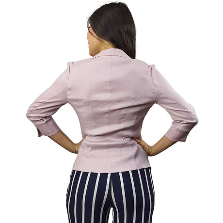 Blazer Vero Moda Rosa Vieja Style LINEN 3/4 BLAZER(VMC-NN)