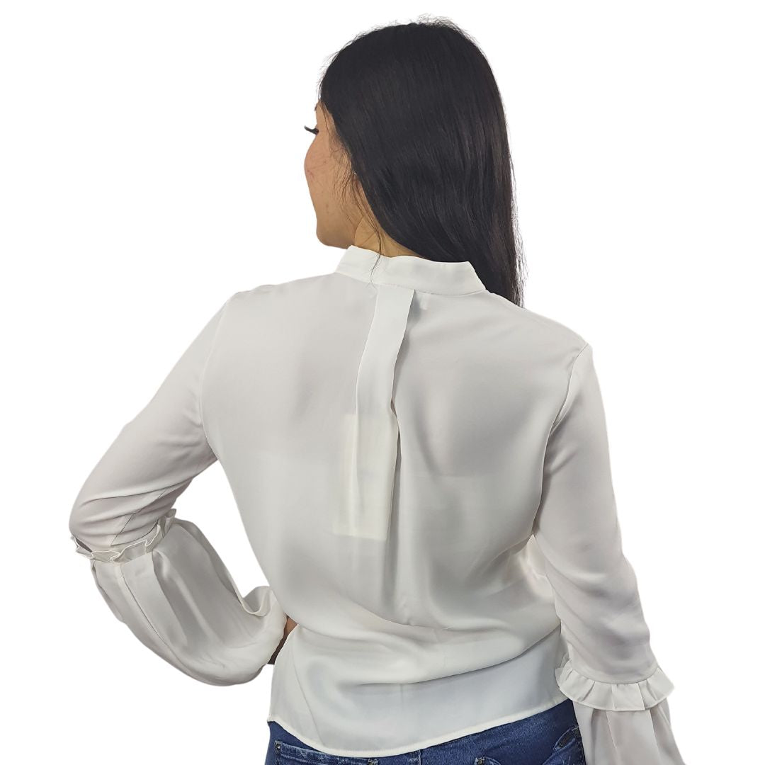 Blusa Vero Moda Blanco Style PATIO L/S SHIRT(VMC-CP)