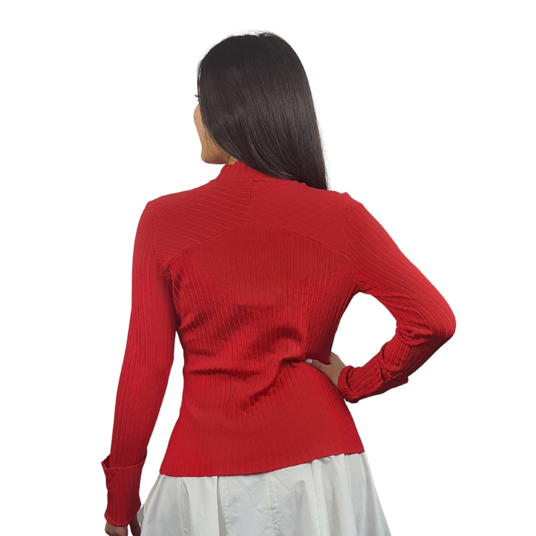 Sweater Vero Moda Rojo Style KARINA L/S KNIT(VMC-UM)