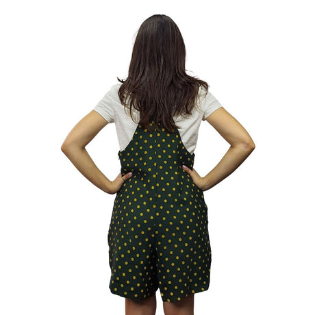 Enterito  Vero Moda Verde Style PINK DOTS CATSUIT SHORTS(PM-ES-3)