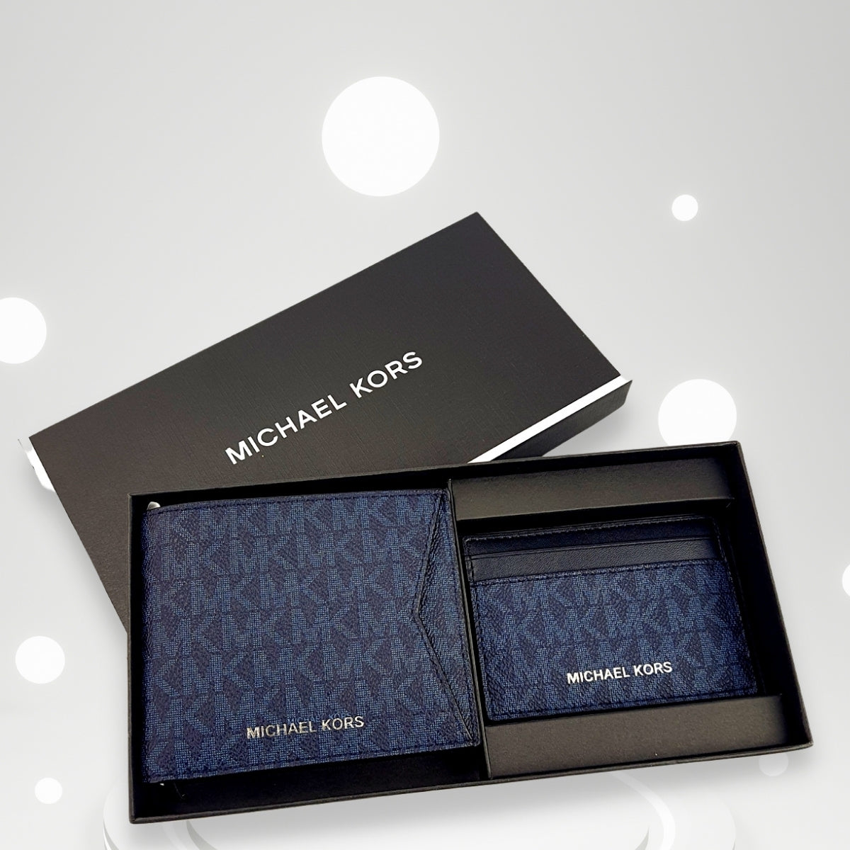 Billetera Michael Kors BILLFOLD Cc Box Set Pl Blue Color BLUE