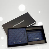 Billetera Michael Kors BILLFOLD Cc Box Set Pl Blue Color BLUE