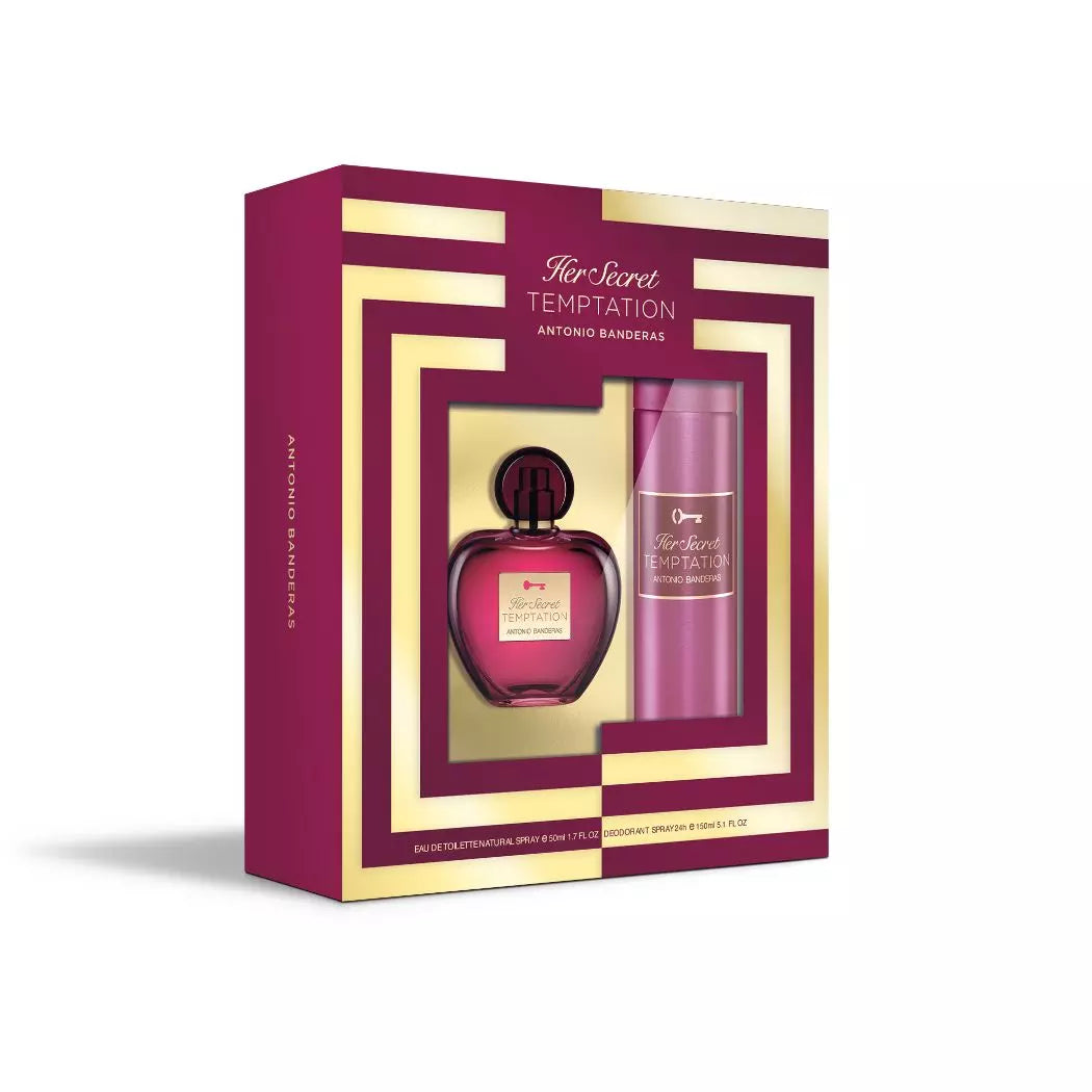 Estuche Her Secret Temptation Antonio Banderas Edt 50Ml+150Ml Deo Mujer23