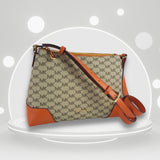 Cartera Michael Kors CROSBY Messenger Tngrine Mlt MdColor Natural/Luggage