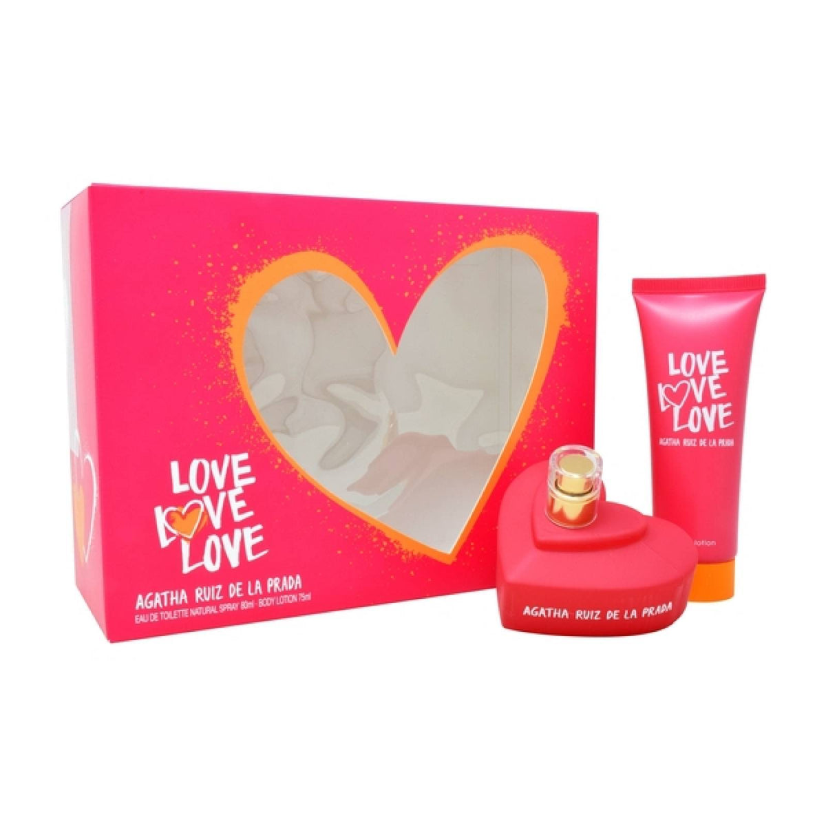 LOVE LOVE LOVE ESTUCHE EDT 80ML + 75ML BODY LOTION