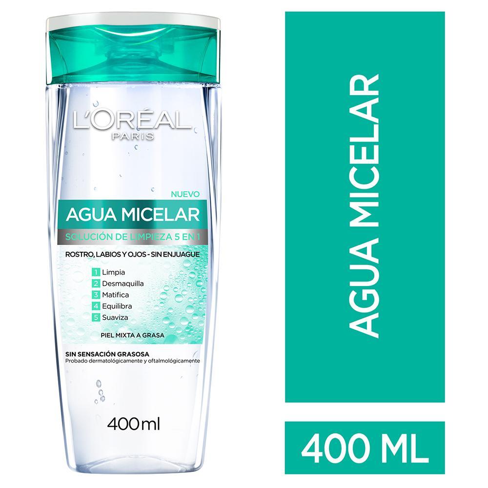 Agua Micelar 5 En 1 Piel Mixta A Grasa Hidra-Total 5 400 ml