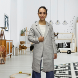 Blazer Vero moda GRIS Style YELLOW BANANA L/S WOOL COAT(LL)