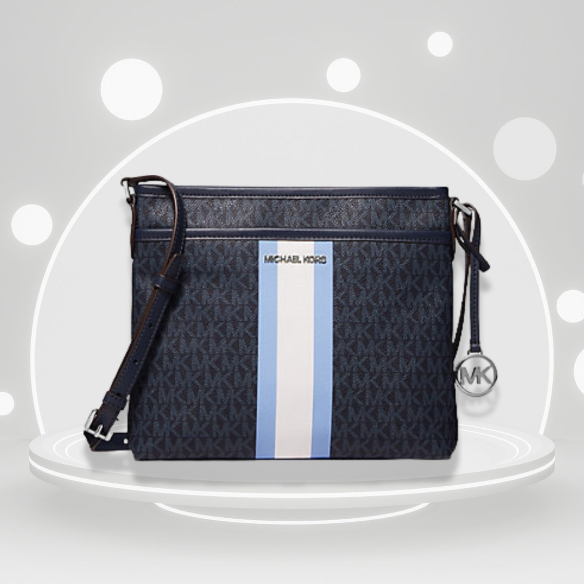 Cartera Michael Kors BEDFORD Ns Crossbody Lt Sky Mlt SmColor BLACK SKY