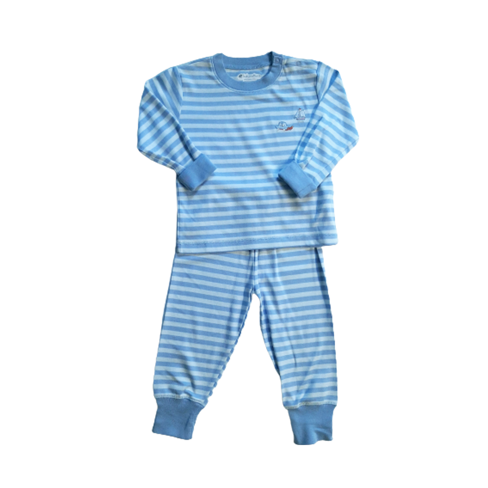Pijama Babycottons 2 Piezas ML Ray Azul Claro