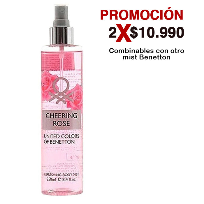 Cheering Rose Mist Colonia 250ML EDT Mujer Benetton