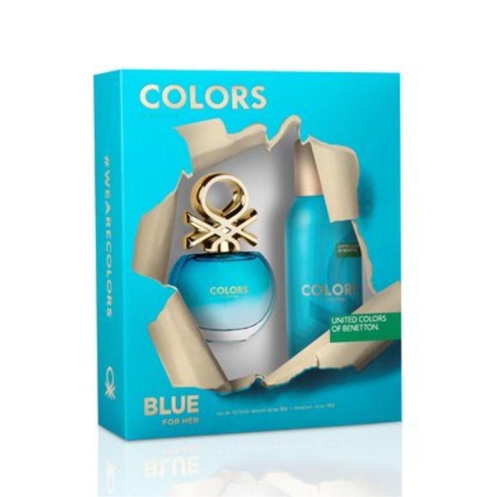 Estuche Colors Blue Benetton Edt 80Ml+75Ml B/L Mujer