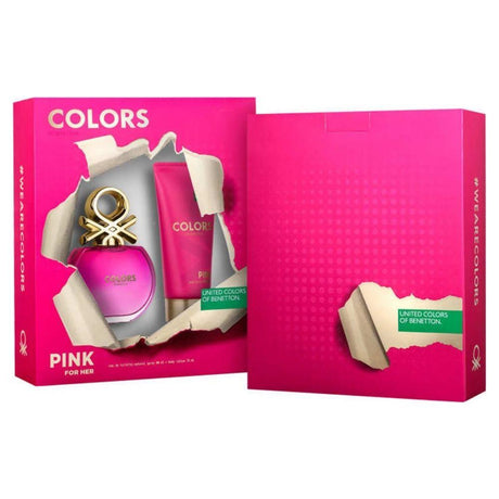 Estuche Colors Pink Benetton Edt 80Ml+75Ml Mujer
