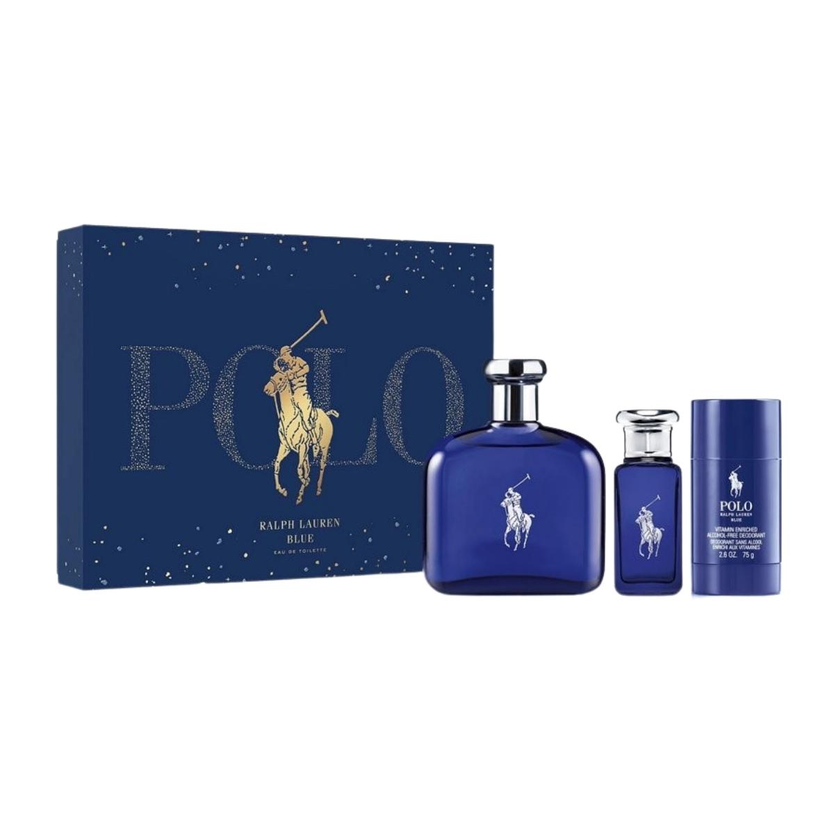 Estuche Polo Blue Ralph Lauren Edp 30ml+ 125ml +75ml Hombre