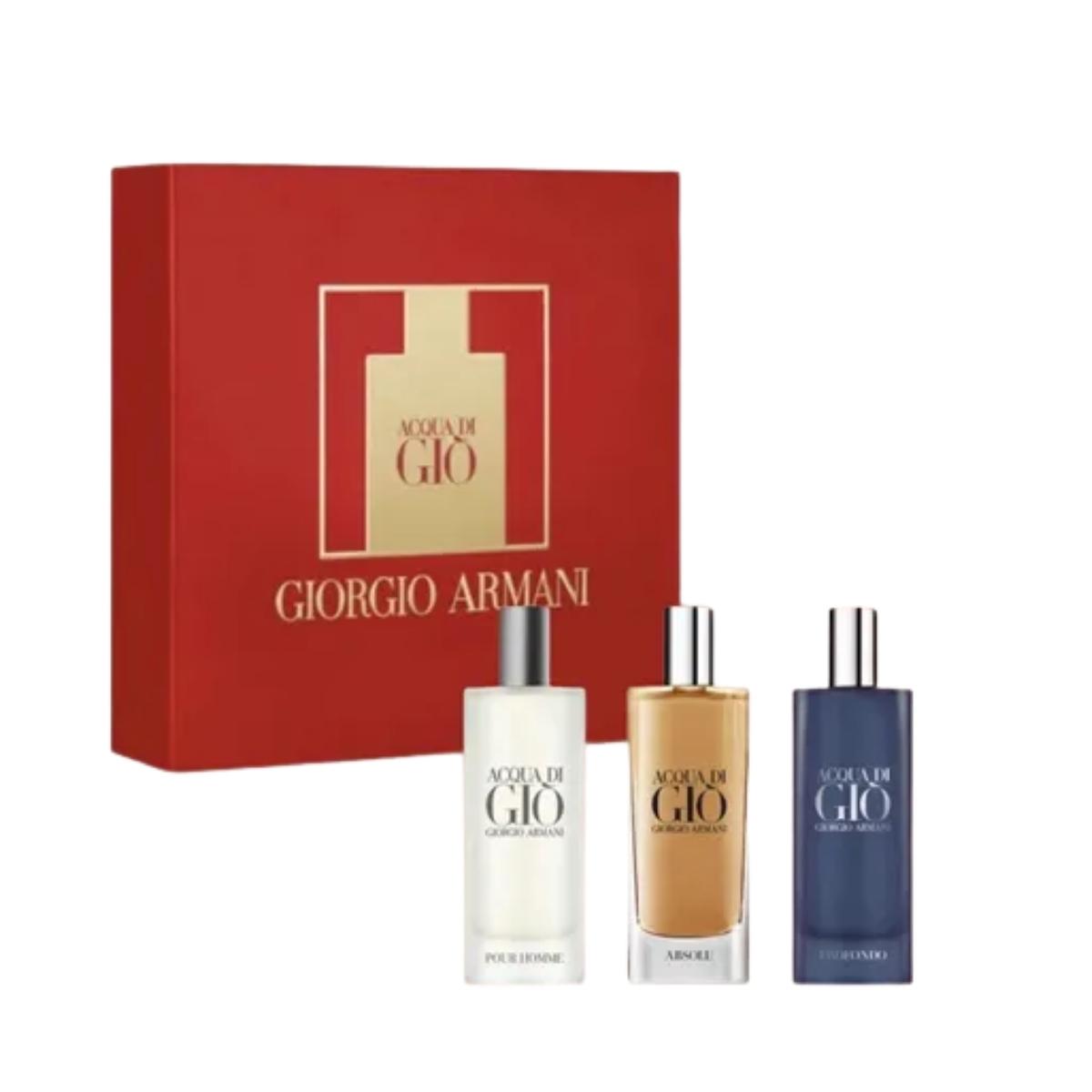 GIORGIO Armani Acqua di Gio Mini Set 3x15ml Hombre