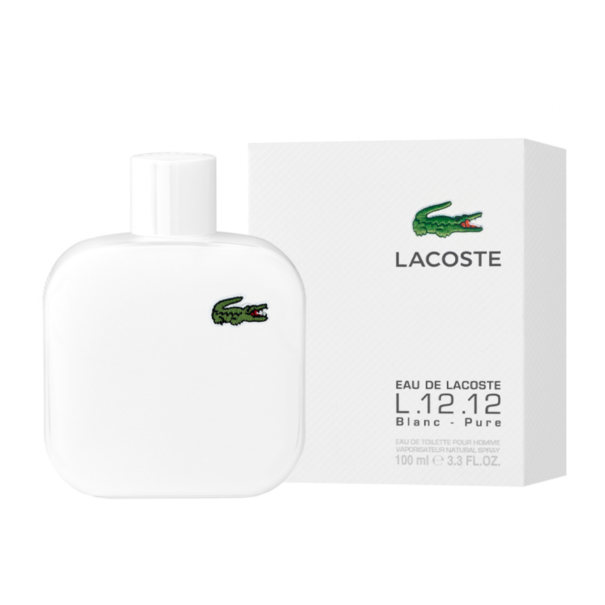 Lacoste L.12.12 Blanc - Pure Edt 100Ml Hombre (Sin Celofan)