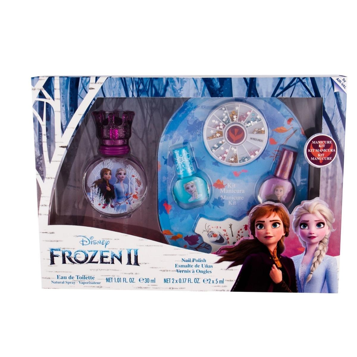 Estuche Disney Frozen II Edt 30Ml+2x5Ml Nail Police+Esmalte de Uñas+Kit Manicura Mujer